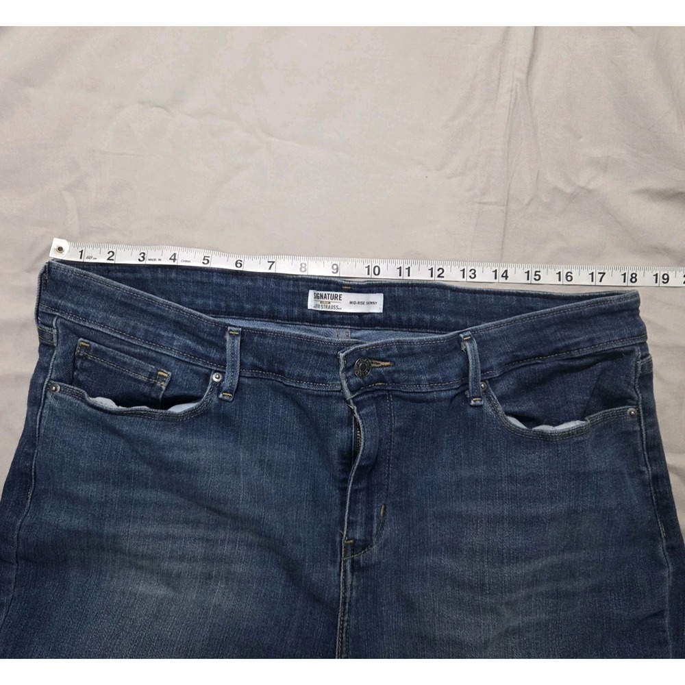 Levi Strauss Signature Gold Mid Rise Skinny Jean Men's 35x30 (Fits 36x28) - Picture 7 of 12